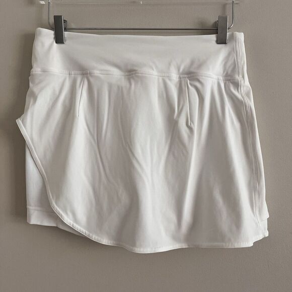 Lululemon Asymmetrical Layered High Rise Skort size 8 White Tennis Pickleball - Picture 4 of 14